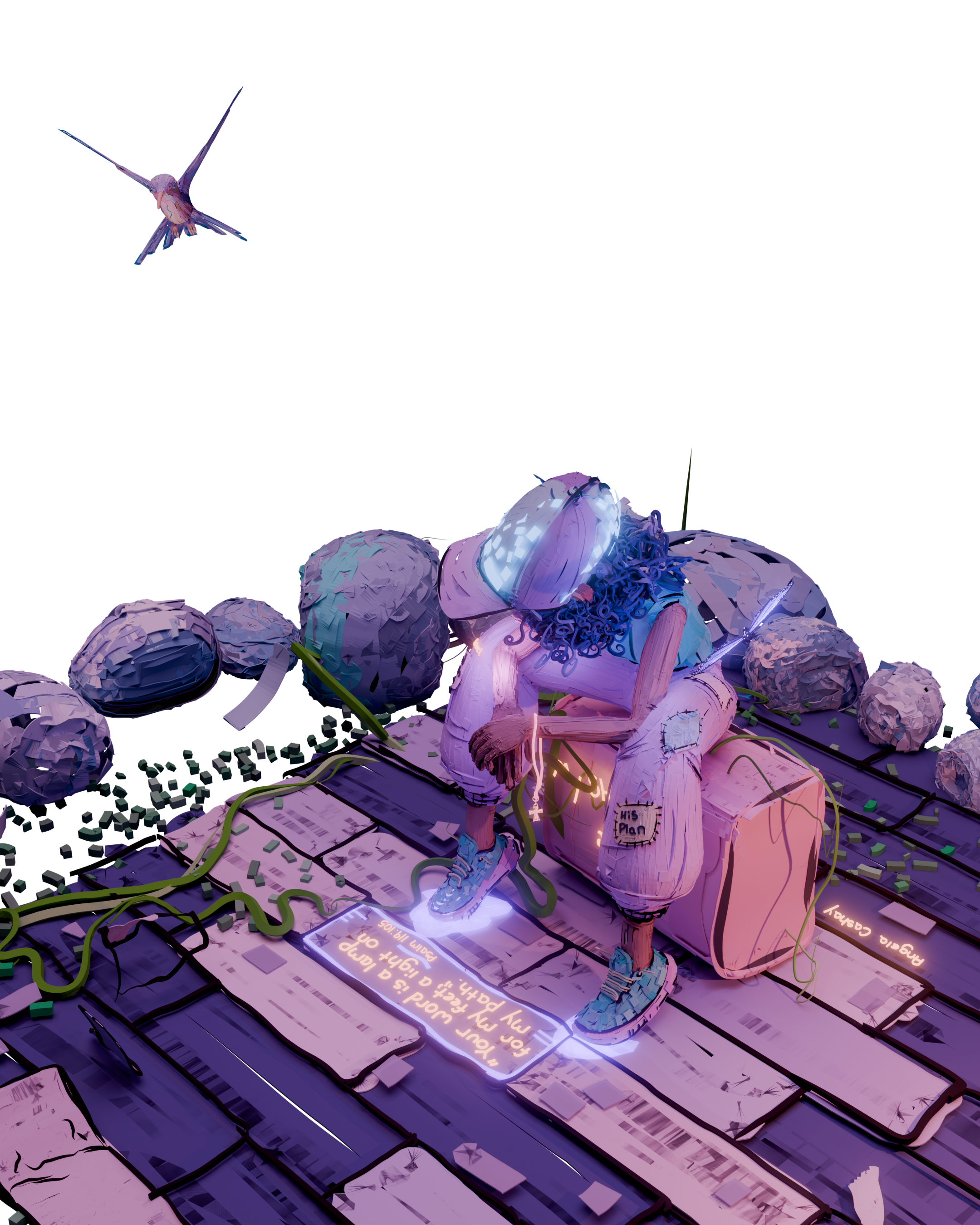 Scripture-Inspired 3D Illustration 3