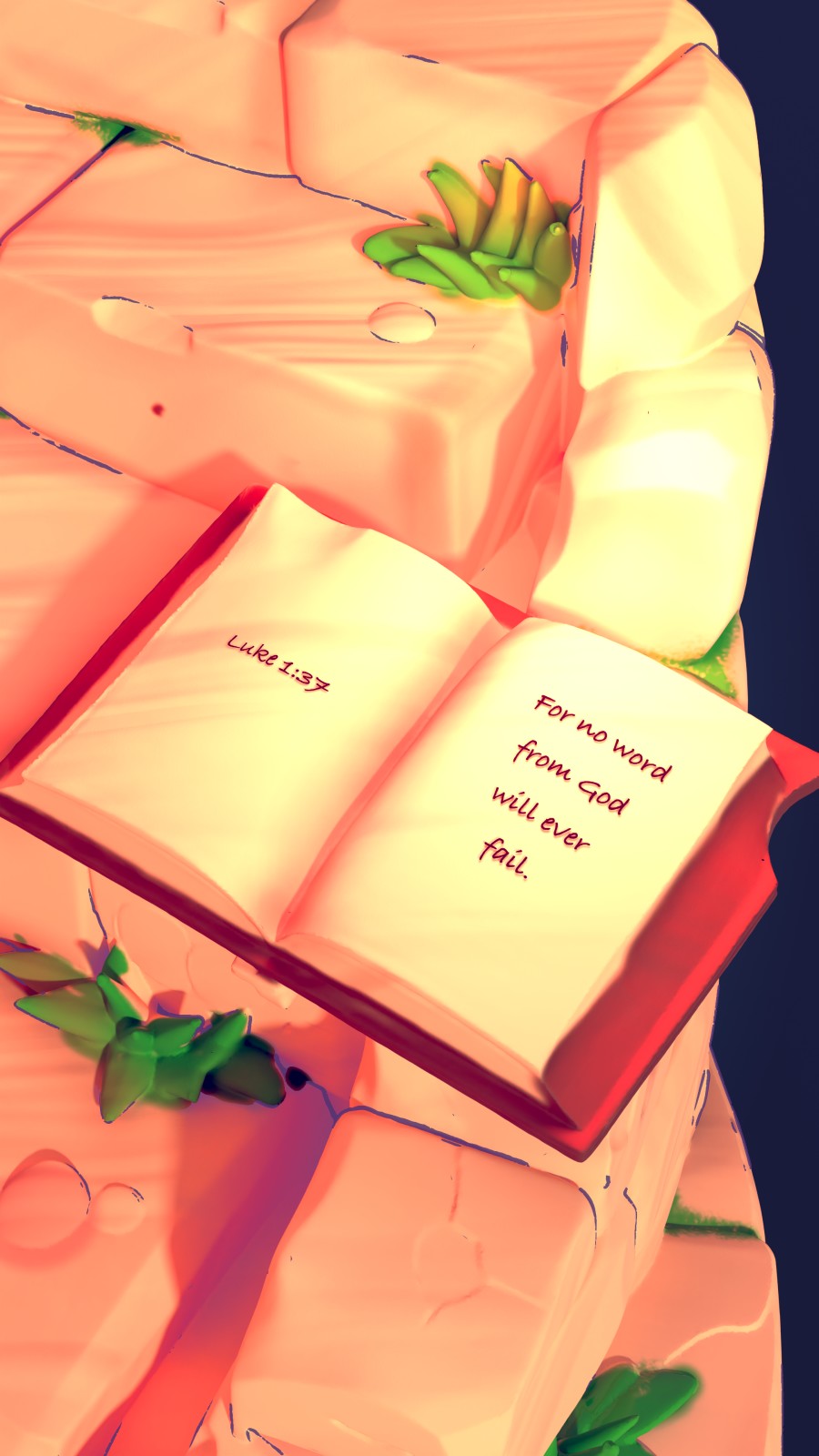 Painterly Bible close-up